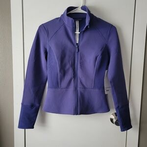 Lululemon front & centre jacket in stony grape